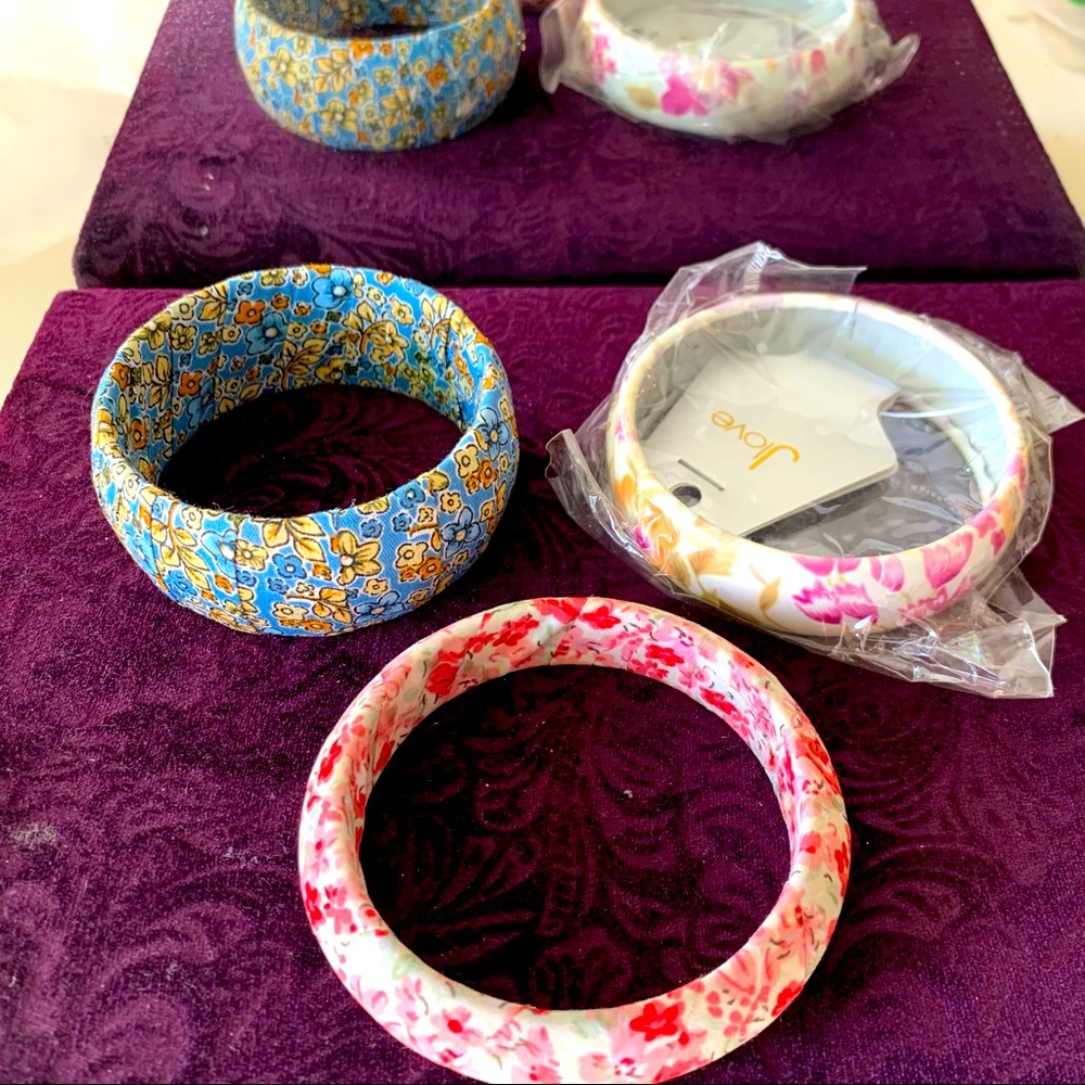 Set of 3 new fabric bracelets